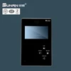 Security door access control touch screen indoor unit with HD LCD monitor two way intercom for villa use