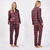 Wholesale Womens Pyjama Sets Long Sleeve Maternity Red Check Pyjama Set