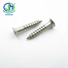 Flat head half thread plywood wood screw