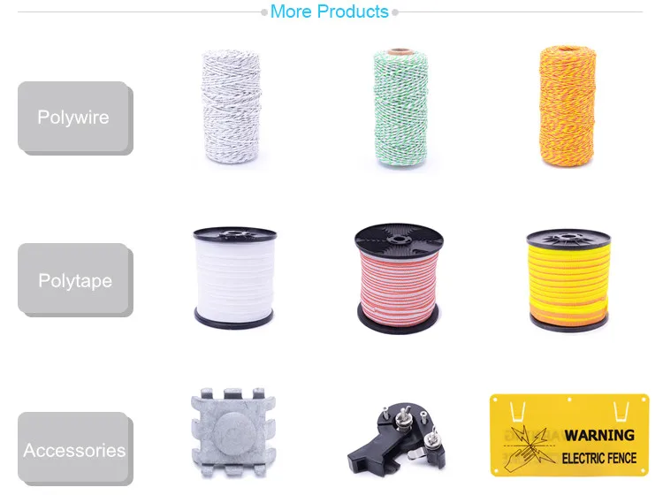 PP material white plastic electric fence end strain insulator