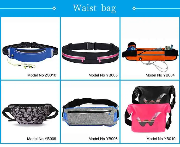 Mini Running Belt Waist Bag Elastic Reflective Sport Custom Women Fashion Design Neoprene Zone Sport Unisex 24*10*2cm 120g/pcs