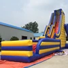 Adult thrilling inflatable sky scrape giant slide, adult inflatable sport slides,Top insane slip n slides for park rental