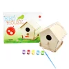 Solid wood swallow bird with breeding bird nest box wooden outdoor eaves