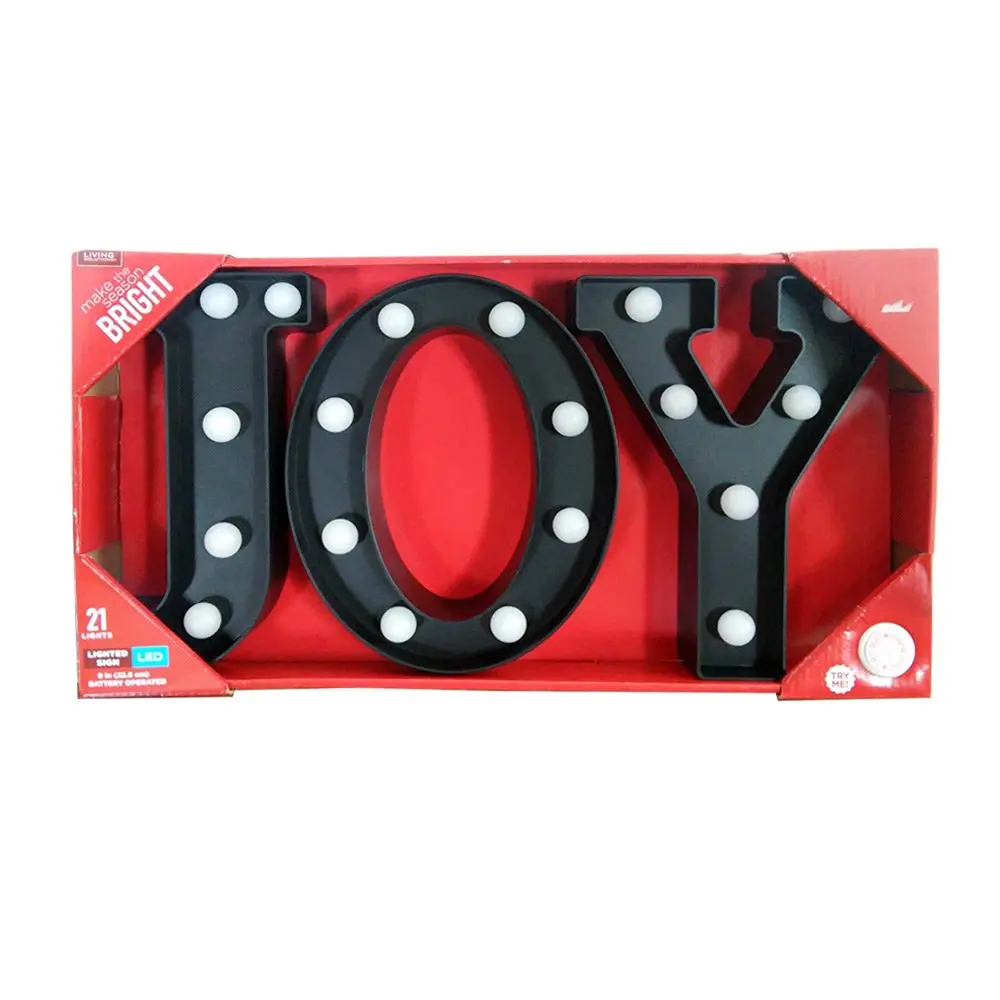 Buy Joy letters Lighted sign marquee Christmas indoor decor in Cheap Price on Alibaba.com