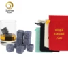 Ice Cube Stone In Stock,Whiskey Stone with Velvet bag