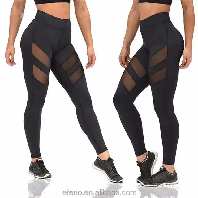 Oem Sexy Nylon Pants Black Custom Mesh Leggings Buy Custom Mesh