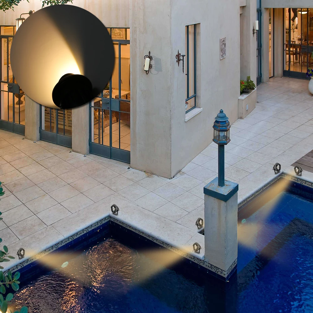 AC85-265V 10W COB LED Lawn US Plug Outdoor Waterproof IP65 Garden Spike light