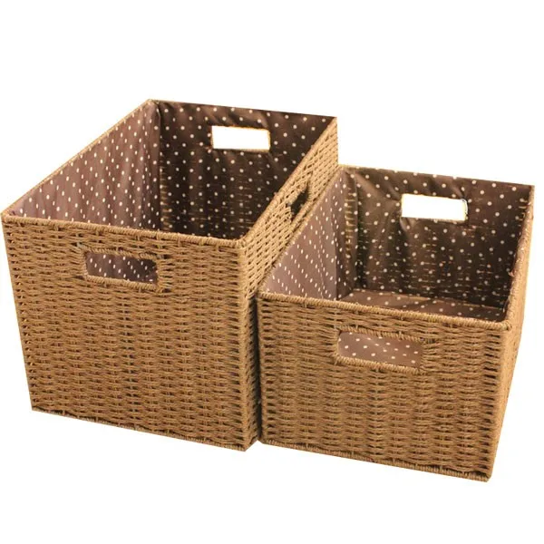 -venta Al Por Mayor Hecho A Mano Natural Rectangular Vacía De Mimbre