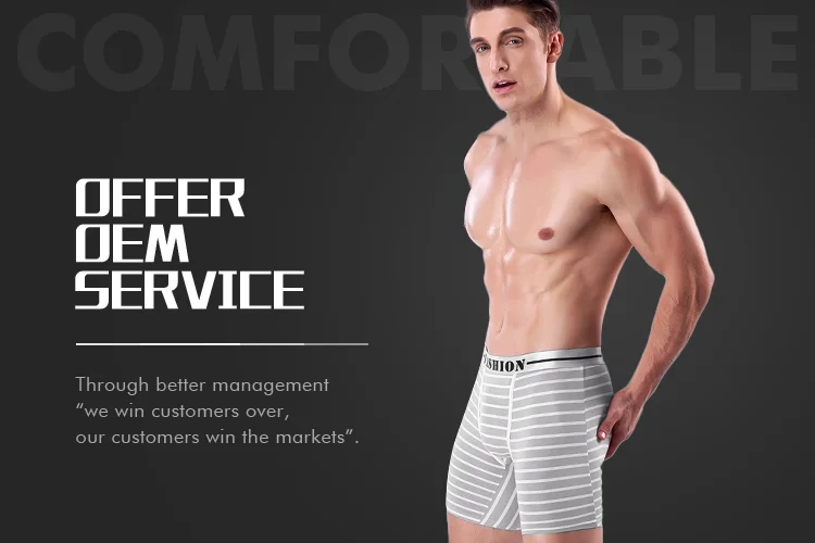 Cotton Fabric Custom Modal Men's Underwear Plus Size Elastic Underwear