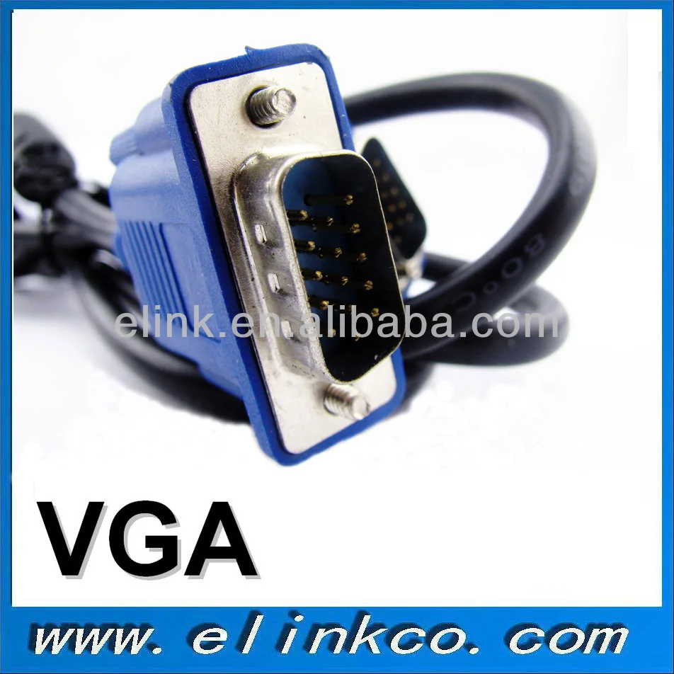 Full 15pin Vga Gold Plated Vga Cable Specification Vga Cable Male To