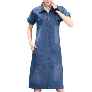 ladies summer denim dress