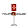aluminum A3 restaurant menu stand round corner menu board free standing a4 plastic poster frame