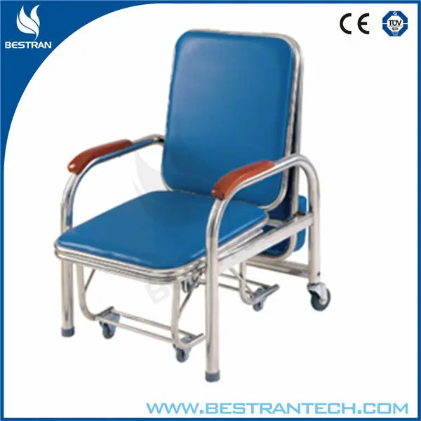 China Btcn003 Hospital Metal Folding Chair Bed,Chairs For The Elderly