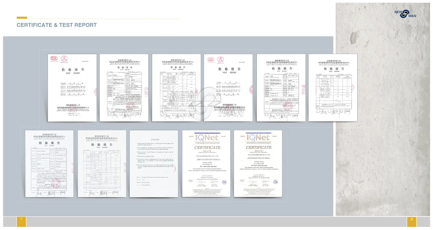 Gypsum Board Certification