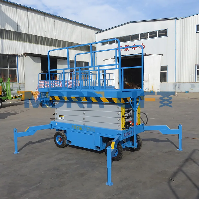 9 米的室外剪叉式升降平台升降高度手动剪叉式升降平台