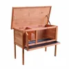 MSH-R021 Cheap Single Deck Waterproof Wooden Rabbit Hutch Poultry Cage