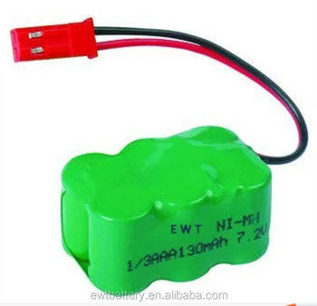 1 3aaa Small Rechargeable Ni-mh Battery 1 3 Aaa 1.2v 2.4v 120mah 130mah 