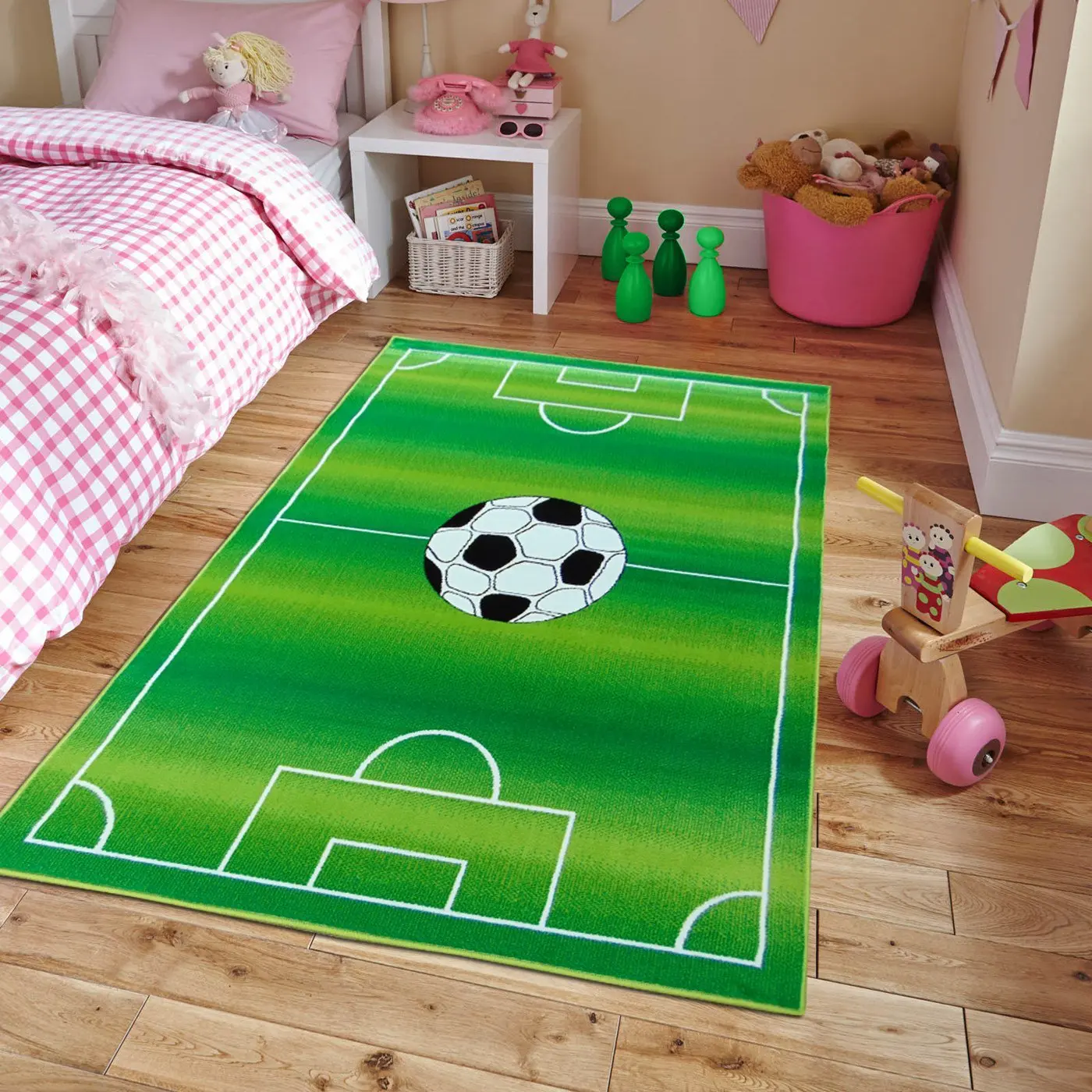 Football Rug Kids Room : Soccer Rug Field Kids Play Area Football Field ...