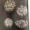 beaded clear crystal strands pendant lamp/crystal round circle pendant lighting/modern pendant crystal glass light
