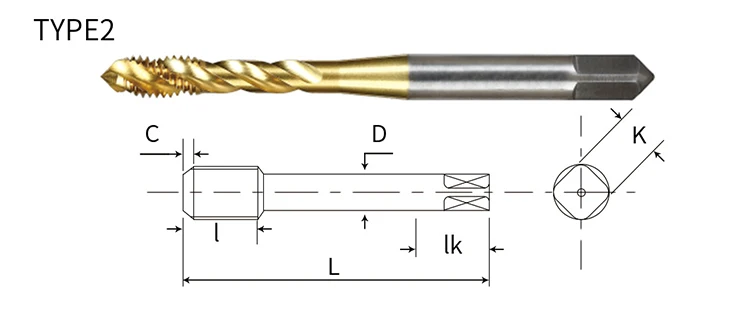New style professional hss drill bit size for cutting thread taps