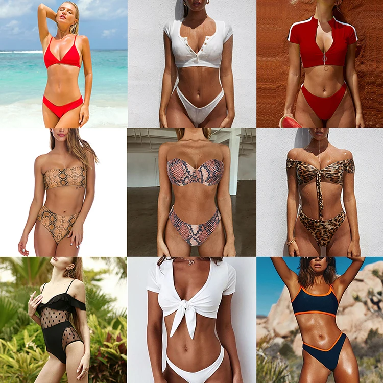 Fashion Invisible Belt Brazilian Bikini Set Thong Swimwear Suits Sexy