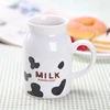 On line China supplier hotselling new design products white milk mugs with handle