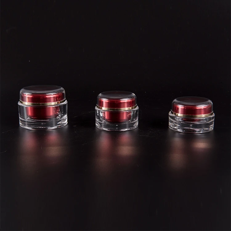 Factory Wholesale Plastic 5ml Cosmetic Acrylic Square Container Jar