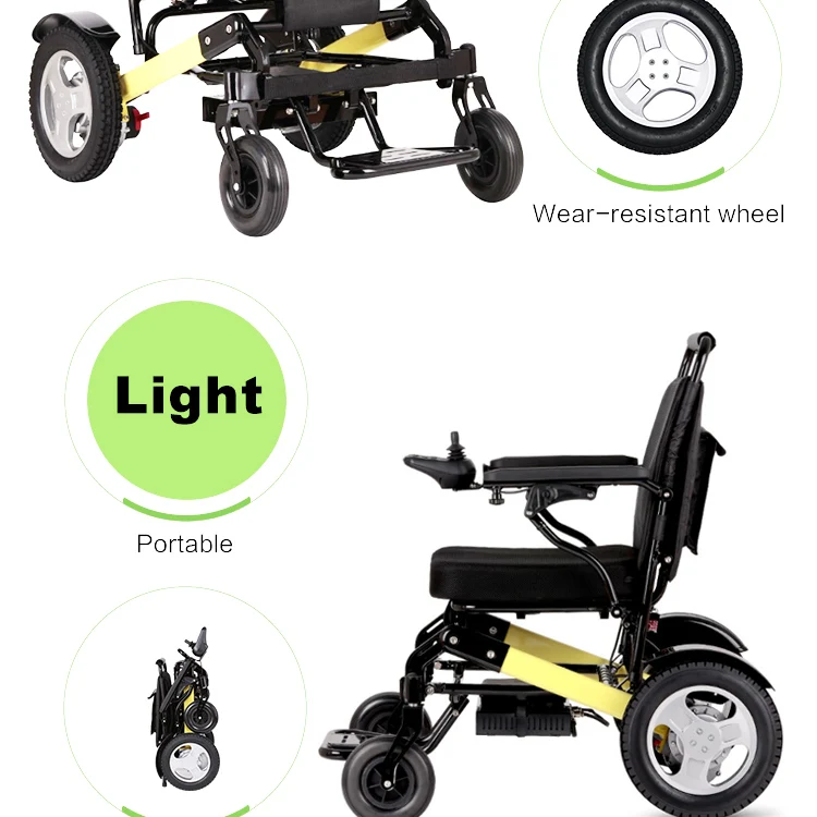 Folding Power Wheelchair Alternative Drive Controls With Armrest And