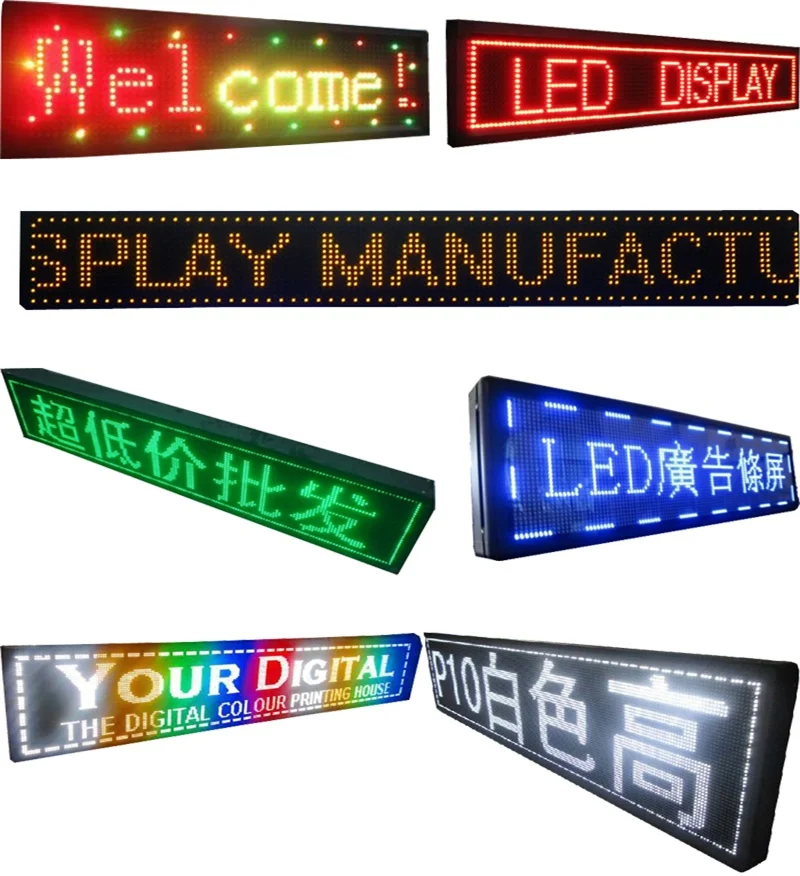 Pogammable LED Sign Flexible LED Sceen Ollable Potable