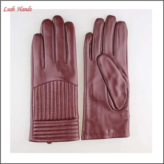 Women accessories Europe custume leather glove for beautiful women