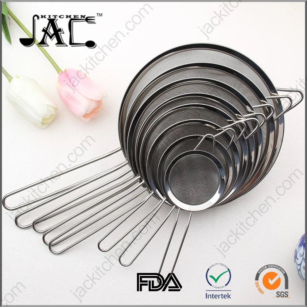 China Kitchen Tool Stainless Steel Mesh Strainer Set