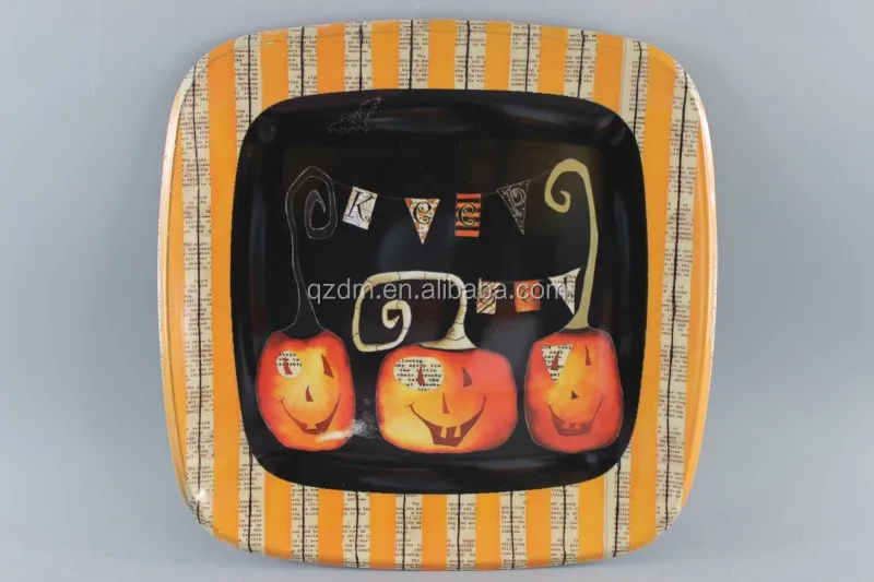 Own Designs Melamine Hallowmas Plate for Pumpkin Print