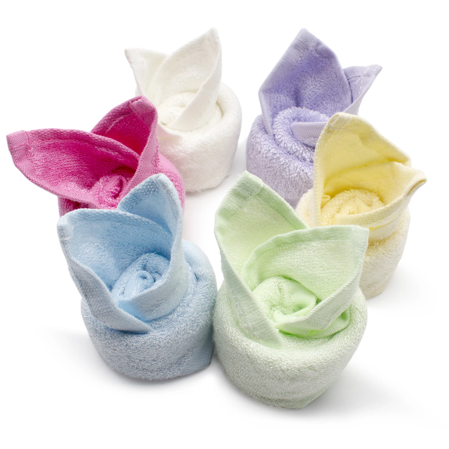 Wholesale 6 Pack Soft Organic Bamboo Washcloths Baby Face Wash Cloth Towel Set Buy Bamboo Baby