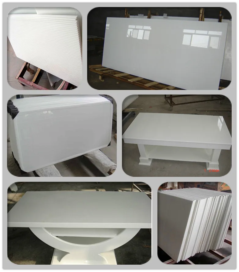 中国供应商 nanoglass 4 人造石水晶白色大理石