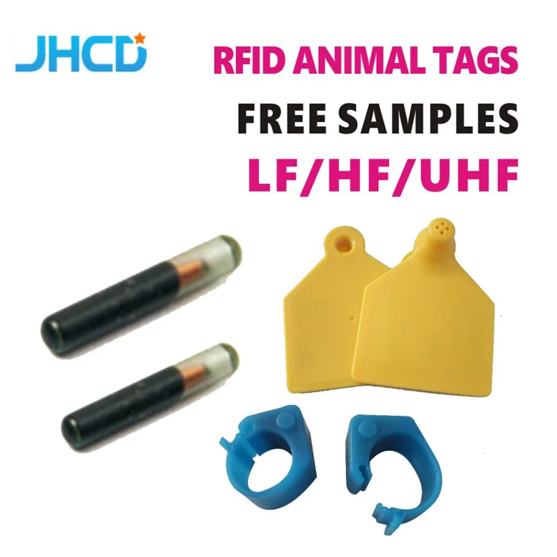 125khz Glass UHF RFID Nail Fish Tracking Microchip Racing Pigeon Chip Ring Animal Ear Micro Tag For Chicken