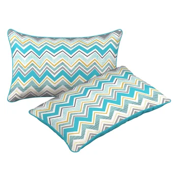 Hot Sale Waves Design Rectangular Throw Pillow Decorative Pillows