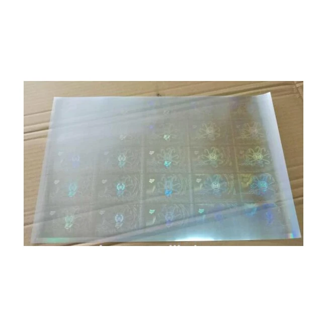 Custom Sticker Usage, and PET Material Transparent Hologram for ID Cards
