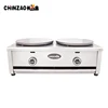 Snack Food Equipment Double Head Gas Crepe Maker Machine Non-Stick