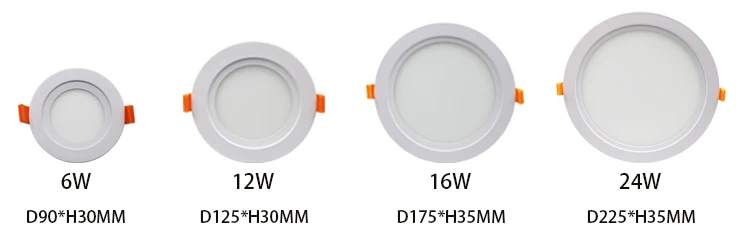 Hot sale embedded built-in driver ceiling led surface panel light 24w