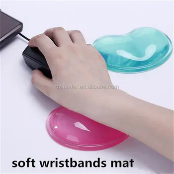 Colorful Heart Shaped Silicone Wrist Rest Mouse Pad Soft