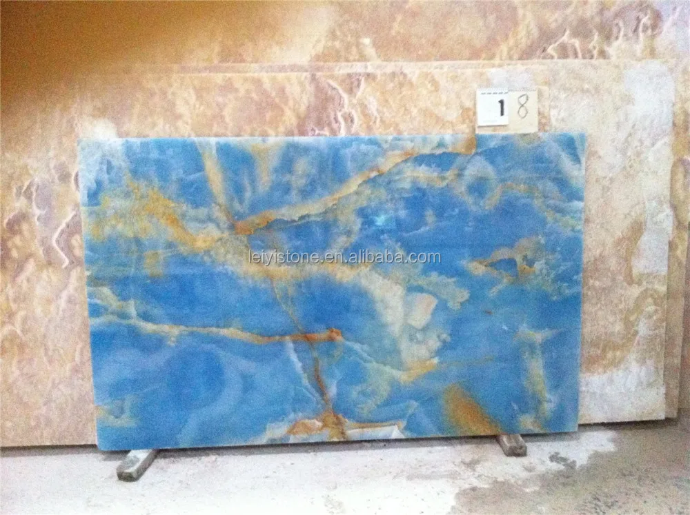 Natural大理石ない染料の色ブルーオニキススラブ Buy ナチュラルブルーオニキススラブ ブルー色オニキススラブ Noブルー染料オニキススラブ Product On Alibaba Com