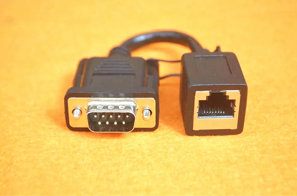 ALOHA POS TERMINAL Com Port DB9 Female To RJ45 Cat5 Modular Adapter connector 