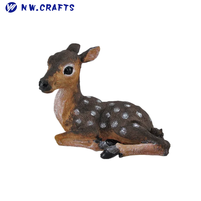 Vivid Resin Fawn Baby Deer Garden Outdoor Statue For Sale Buy Garden