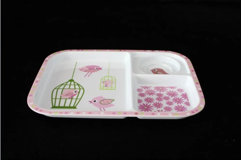 kid's 100%melamine meal plate