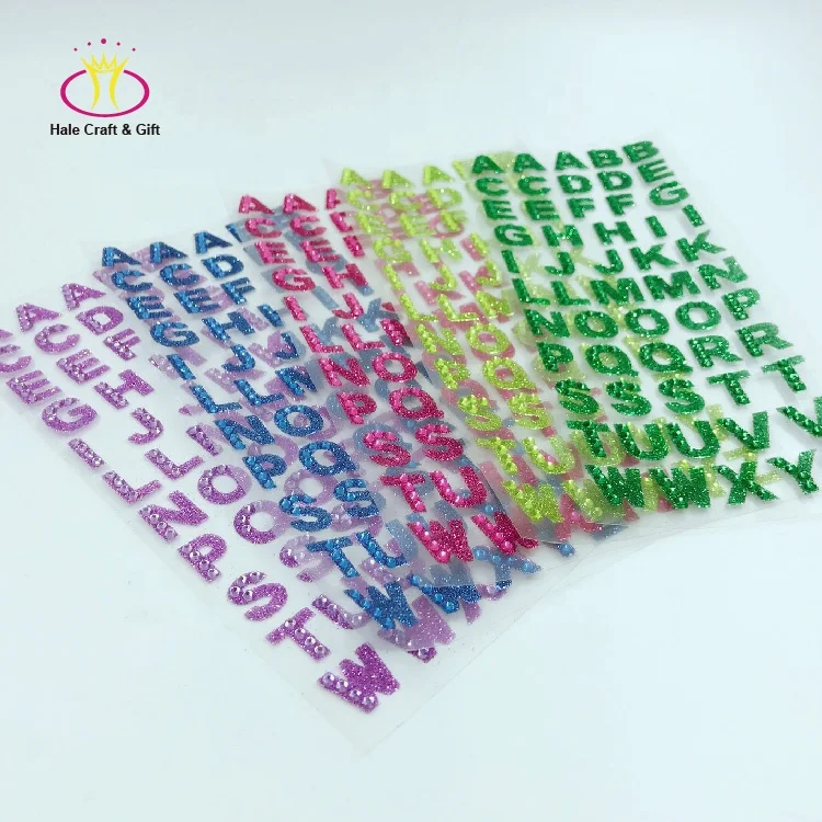 Best Quality Self Adhesive Crystal Rhinestone Scrapbook Sheet Sticker