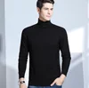 Man sweater wool Turtleneck pullover pure colour lie fallow top grade