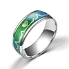 INFANTA JEWELRY Rings Heart Rate Stainless Steel Ring Changing Color Mood Ring Jewelry Making Supplies Men's Ring