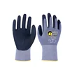 Gardening Essential! 15gauge Nylon/Spandex Water and Oil-Repellency Nitrile Safety & Industrial Work Gloves