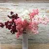 Flowerking brand wholesale high quality four forks dense sakura artificial cherry blossom