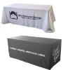 Plain Style Full Color Printing Fitted Table Cloth Table Throw For Display Events